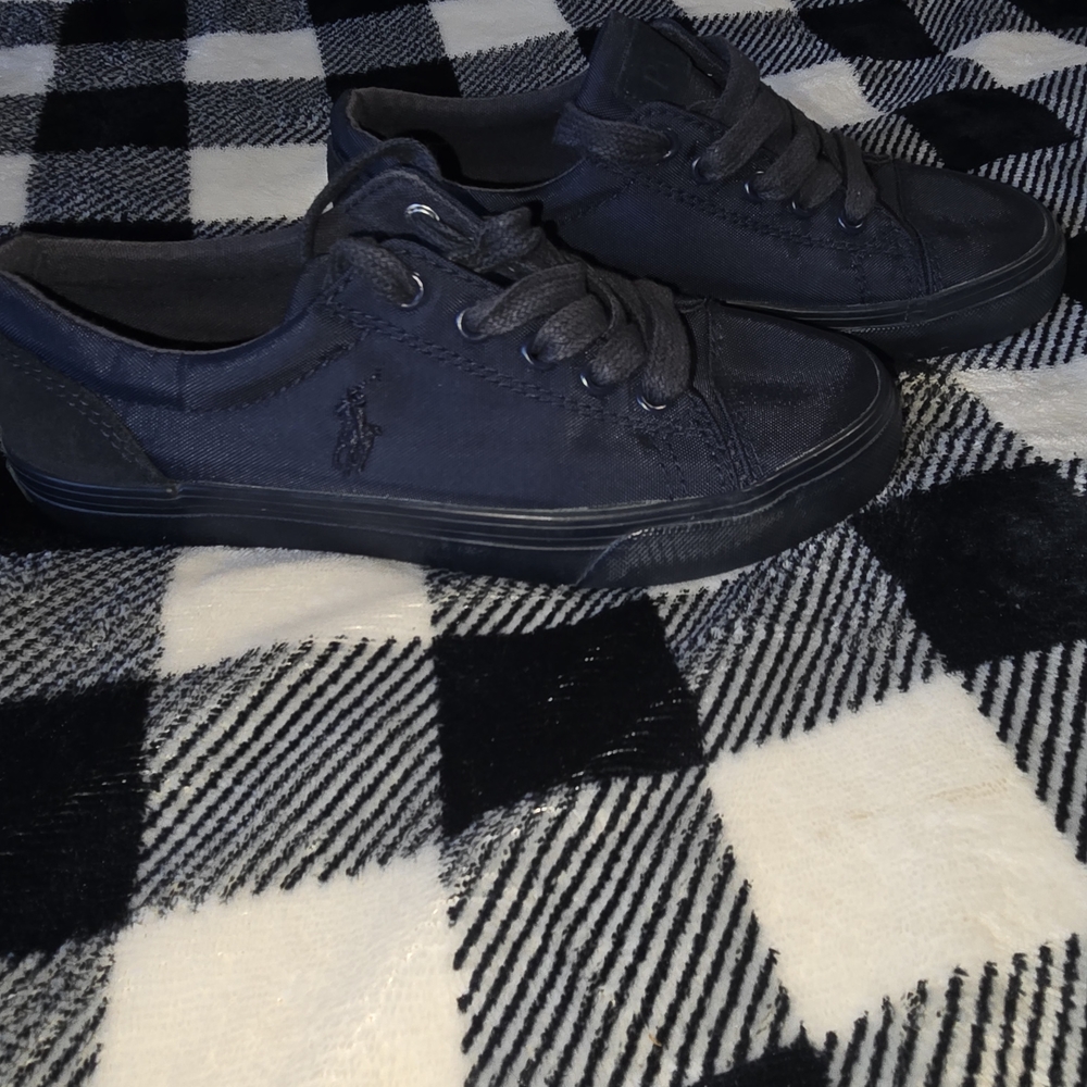 Polo by Ralph Lauren Kids sz1 Dark Blue Canvas Sneakers